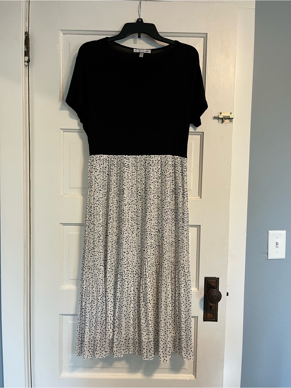 WD.NY Black & White Midi dress